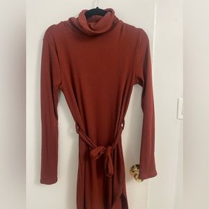 Turtleneck sweater dress